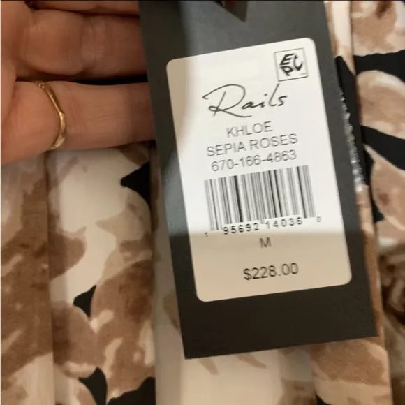 New Rails Khloe Floral Dress in Sepia Roses