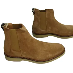 NEW SHOE THE BEAR KIP Chelsea Boots Size 10 Suede Flat Pull-On Lined Comfort