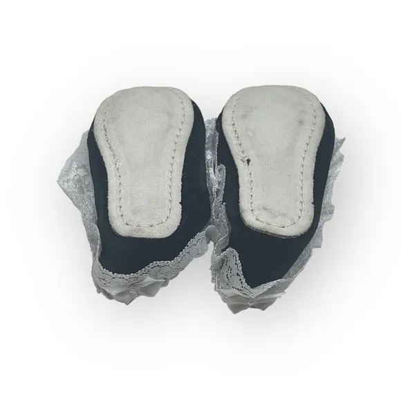 new Shop of the Moment ❃ Embellished Lace Ballet Flat ❃ Black Velvet ❃ Baby Girl