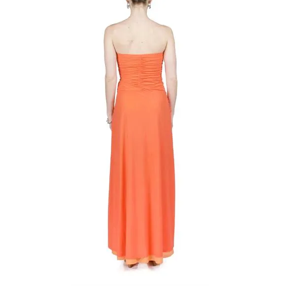 NEW SIMON MILLER mesh swizzle dress in sweet coral