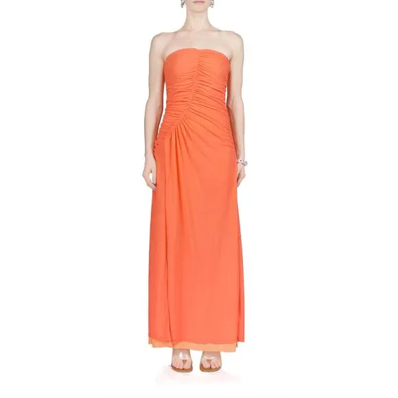 NEW SIMON MILLER mesh swizzle dress in sweet coral