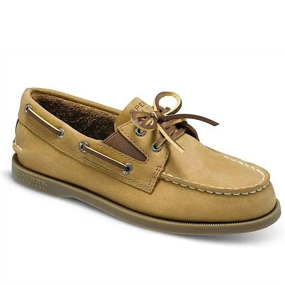 NEW SPERRY boy's original slip ons in sahara