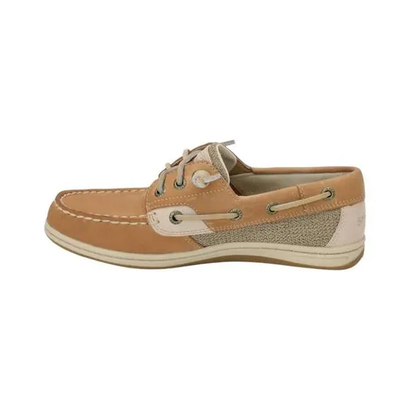 NEW SPERRY girl's songfish boat shoes in linen oat
