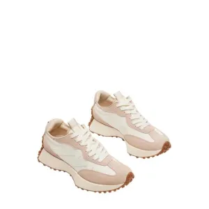 NEW STEVE MADDEN women's campo sneakers in beige multi