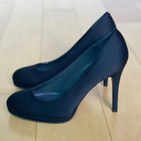 NEW Stuart Weitzman Stiletto Platform Pumps Size 7.5 Made In Spain Black Formal