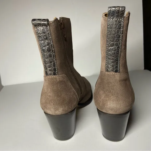 NEW TORAL Size 38 US 7 Afelpado River Fire Western Boots Heeled Suede Tuckernuck
