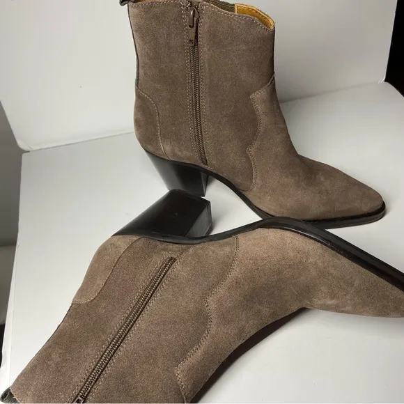 NEW TORAL Size 38 US 7 Afelpado River Fire Western Boots Heeled Suede Tuckernuck