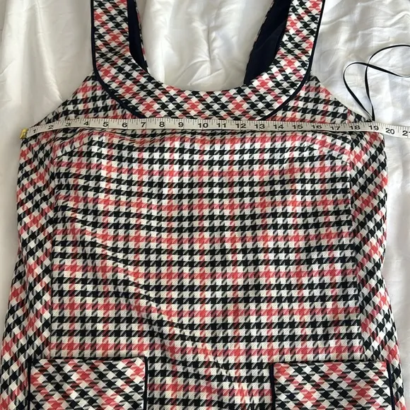 🐦‍⬛NEW Trina Turk plaid women’s jumper dress size large academic hippie vibes