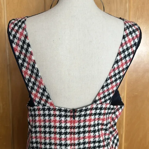 🐦‍⬛NEW Trina Turk plaid women’s jumper dress size large academic hippie vibes