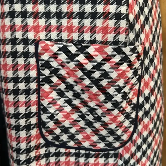 🐦‍⬛NEW Trina Turk plaid women’s jumper dress size large academic hippie vibes