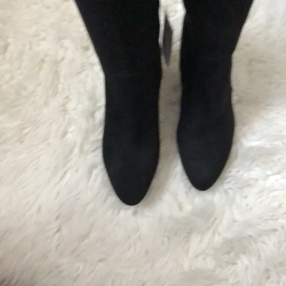 New UNISA Black Over the Knee 4” Heeled Boots