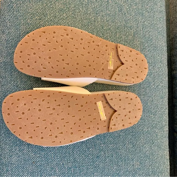 New, unworn May Flats by Charlotte Stone - Discontinued! White ivory cream latte