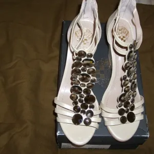 New Vince Camuto fancy leather  sandals size 7