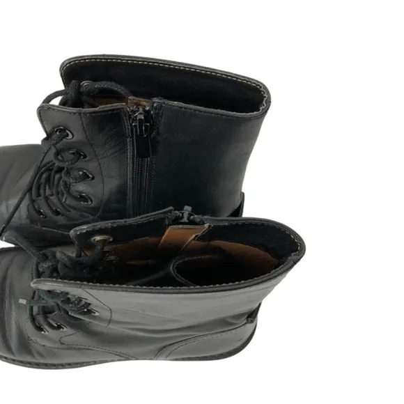 New Zara Flat Leather Ankle Boots