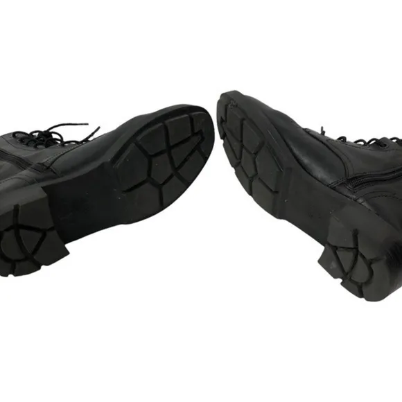 New Zara Flat Leather Ankle Boots