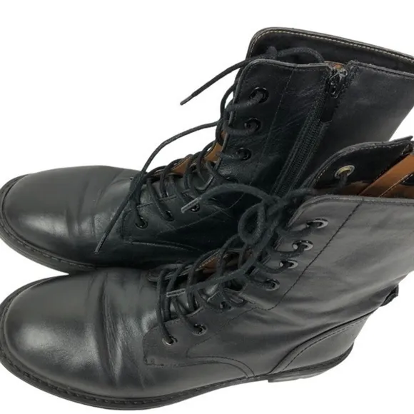New Zara Flat Leather Ankle Boots