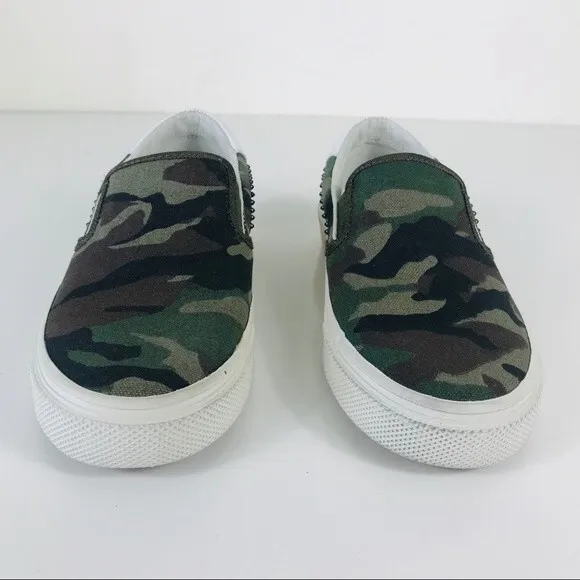 NIB Ash Nikita Slip on Shoes Sneakers Flats Army Camouflage Camo 5 Streetwear