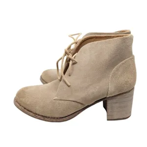NIB Beek Songlark Stone Heeled Ankle Suede Boots Booties Size 8.5