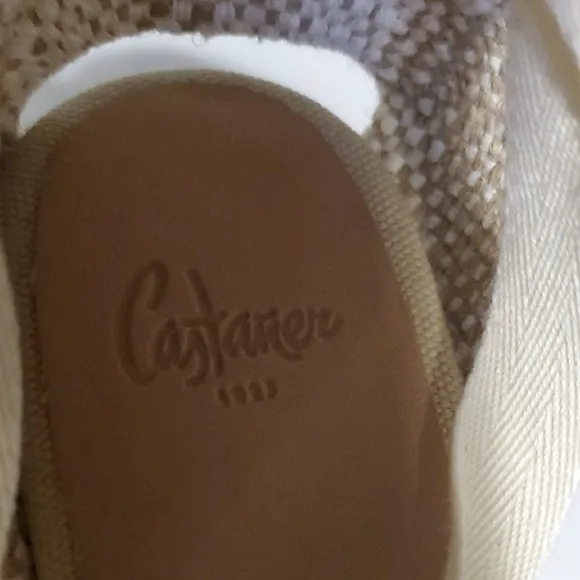 Nib Castaner Beige Espadrille Wedges