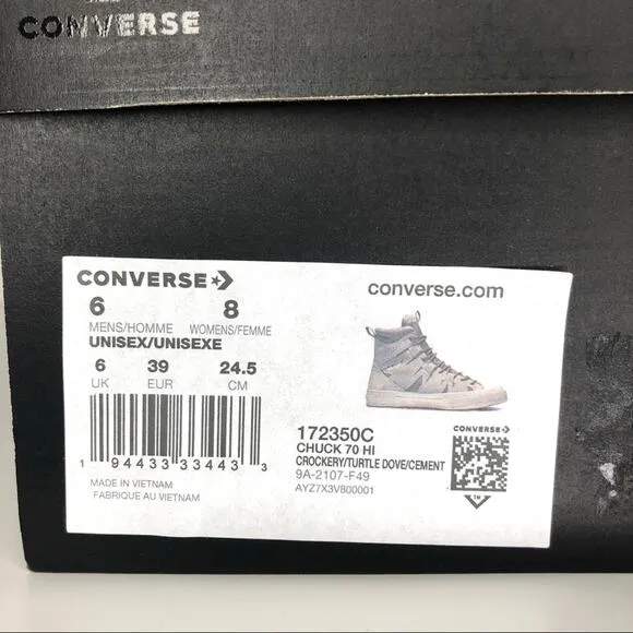 NIB CONVERSE Chuck 70 Hi Escapism Crockery Sneakers Shoes