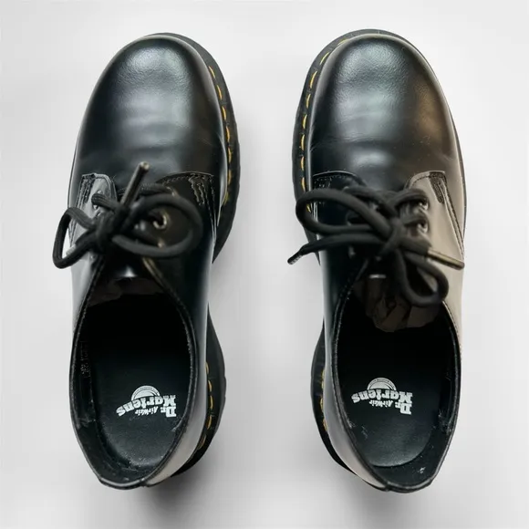 NIB* Dr. Martens 1461 Smooth Leather Platform in Black - Women's 6