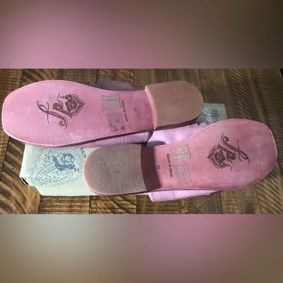NIB Free People Slice of Sun Leather Slides in Watermelon Red Pink - Size 11