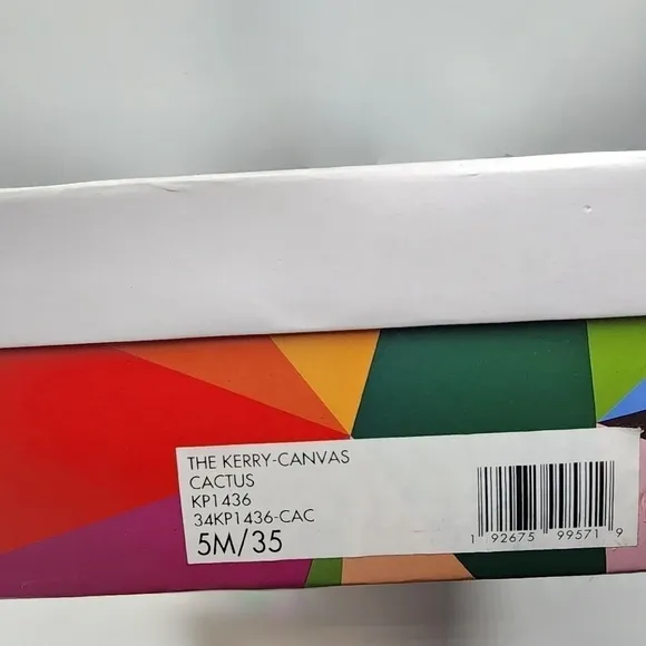 NIB Katy Perry The Kerry canvas Cactus slip on boat shoes sz 5