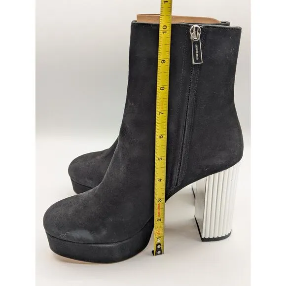 NIB Michael Kors Women's Porter Suede Platform Ankle Boot Size 8