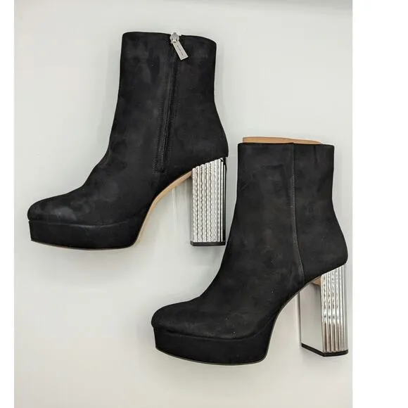 NIB Michael Kors Women's Porter Suede Platform Ankle Boot Size 8