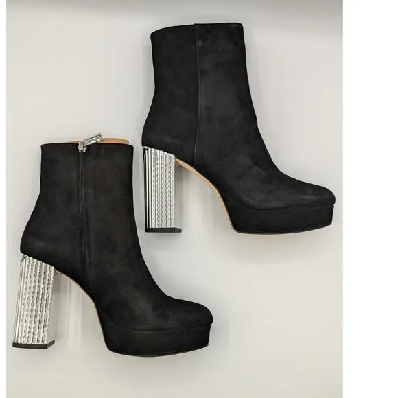 NIB Michael Kors Women's Porter Suede Platform Ankle Boot Size 8