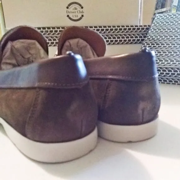NIB Olive Suede - Moccasins Loafers Drivers 9.5 - Retail for $119