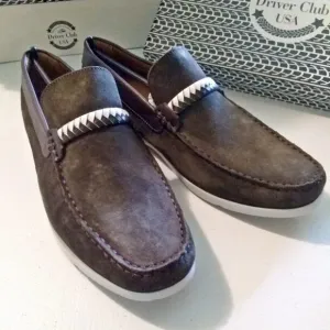NIB Olive Suede - Moccasins Loafers Drivers 9.5 - Retail for $119