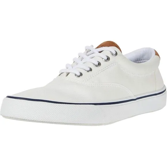 NIB | SPERRY |Men's Striper II Casual &amp; Fashion Sneakers, Off White, Size 13W