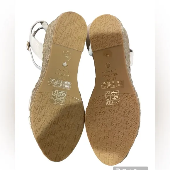 NIB Stuart Weitzman Playa Espadrille Wedges in Seashell Women’s size 7B