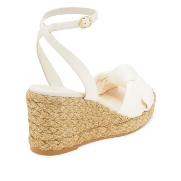 NIB Stuart Weitzman Playa Espadrille Wedges in Seashell Women’s size 7B