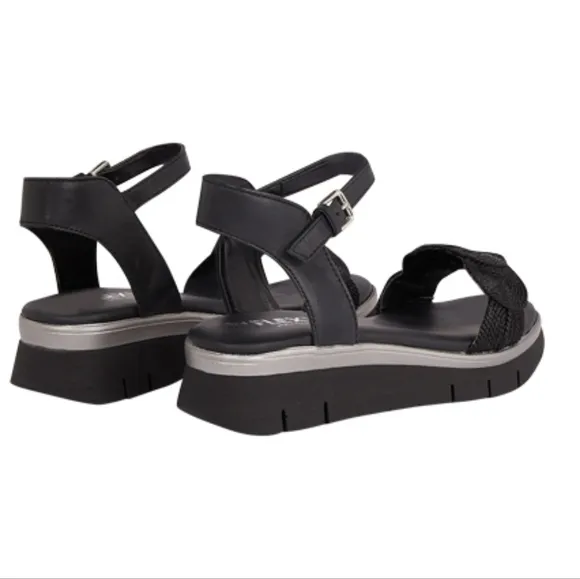 NIB The‎ Flexx Sandal Mindy Black Open Toe Comfort Shoe Platform size 9.5