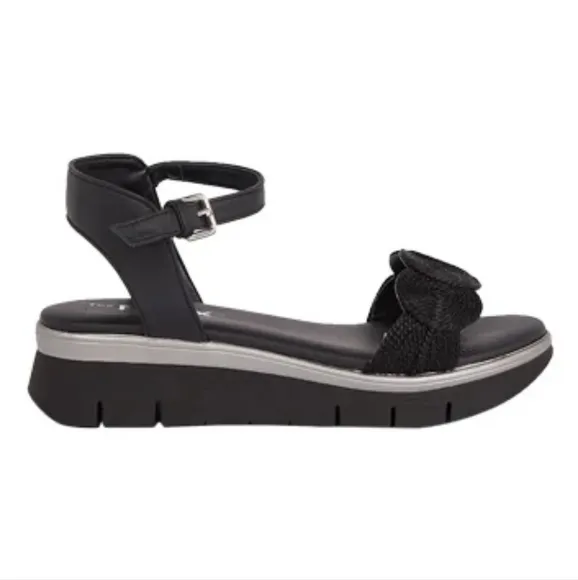 NIB The‎ Flexx Sandal Mindy Black Open Toe Comfort Shoe Platform size 9.5