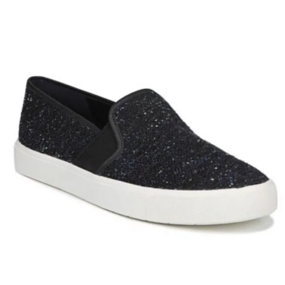 NIB Vince Blair Slip On Sneakers Navy Tweed Sz 9.5