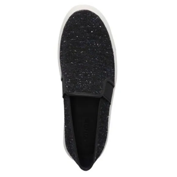 NIB Vince Blair Slip On Sneakers Navy Tweed Sz 9.5