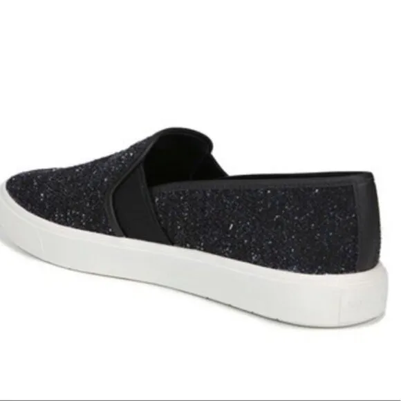 NIB Vince Blair Slip On Sneakers Navy Tweed Sz 9.5