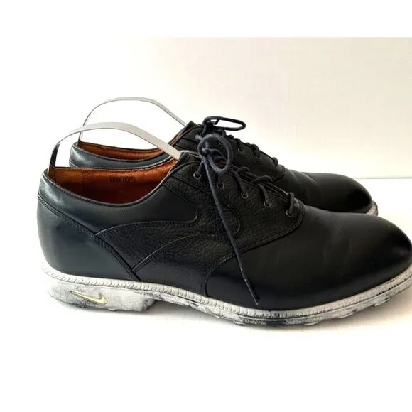 Nike Air Comfort Kempshall Last Black Leather‎ Golf Shoes Mens