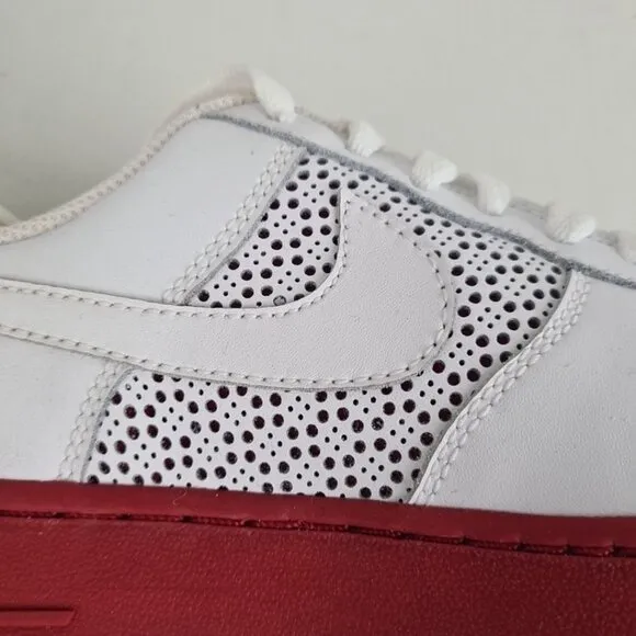 Nike Air Force 1 GS White Leather Sneaker Size 5.5 Youth = 7 Women