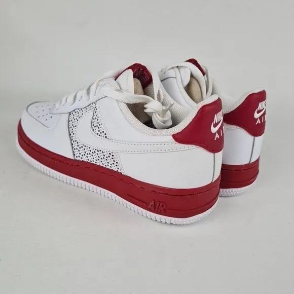 Nike Air Force 1 GS White Leather Sneaker Size 5.5 Youth = 7 Women