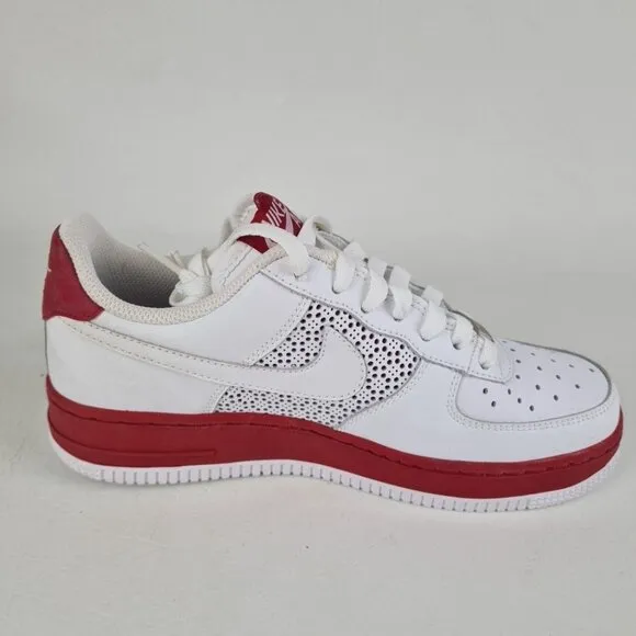 Nike Air Force 1 GS White Leather Sneaker Size 5.5 Youth = 7 Women