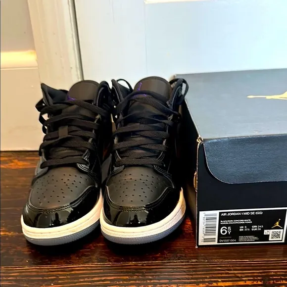 Nike Air Jordan’s 1 Mid Black &quot;Space Jam&quot; SE- Air Icy Soles-