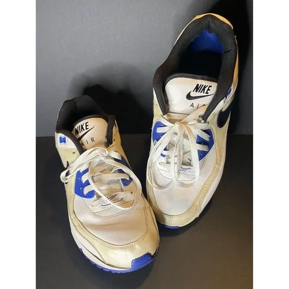 Nike Air Max LTD Mens 13 Leather White Black Royal Shoes 317551-194 Athletic