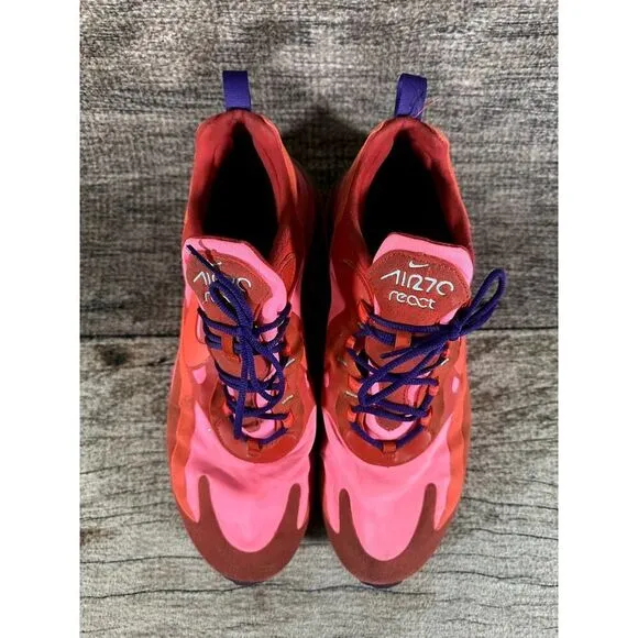 Nike Air Max 270 React Electronic Mens Size 13 Running Shoes Sneakers AO4971-600