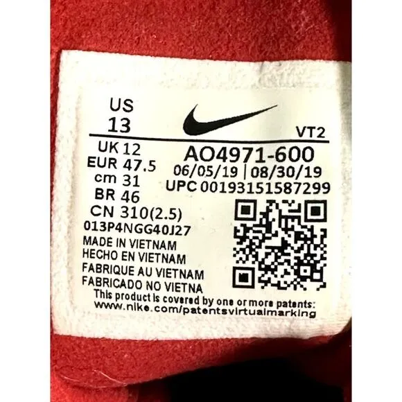 Nike Air Max 270 React Electronic Mens Size 13 Running Shoes Sneakers AO4971-600