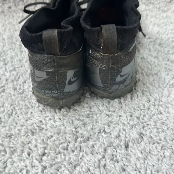 Nike Black Mercurial Superfly 7 Turf Shoes, Size 6Y