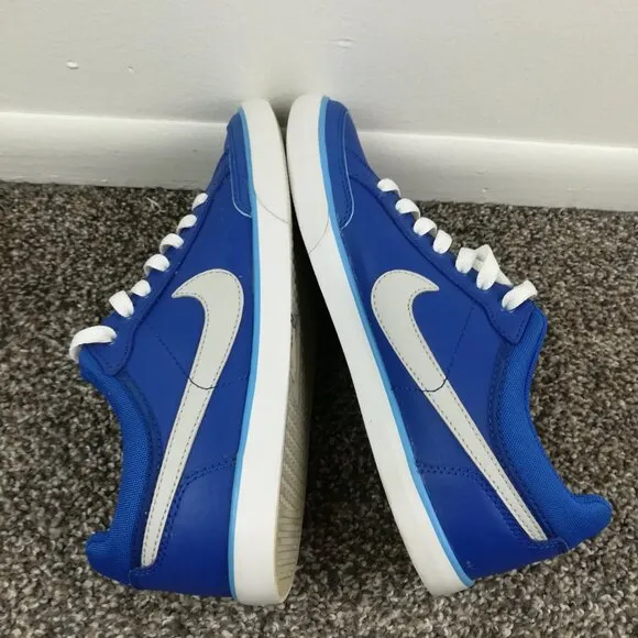 NIKE Capri III-3 Low Shoes - Mens Size 8 - Blue Leather Sneakers - 579622-441